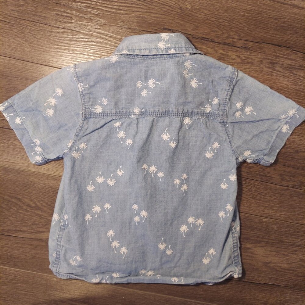 Bundle of 3 Toddler Boy Long and Short-sleeved Button Down Shirts Size 3T-4T - Picture 7 of 12